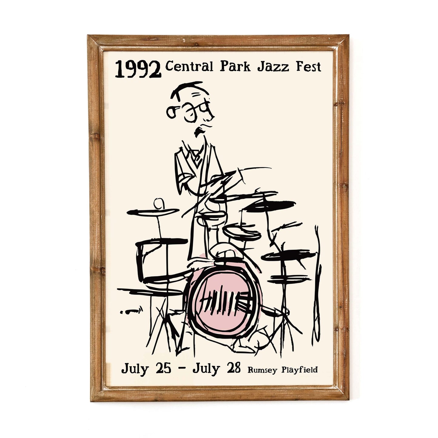 1992 Central Park Jazz Fest Poster