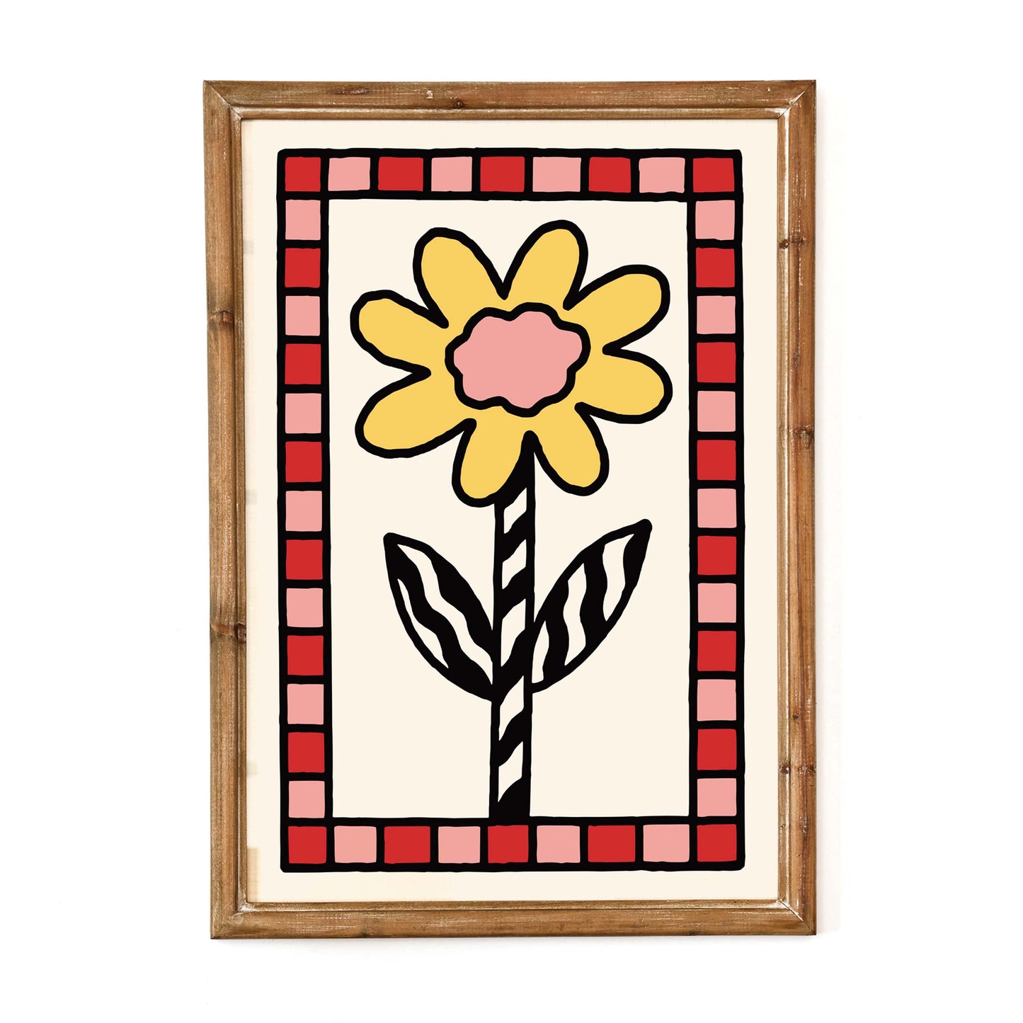 Minimal Floral Frame Poster Wall Art