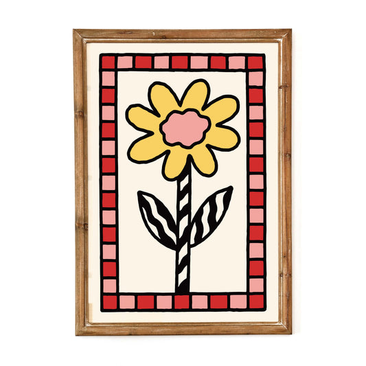 Minimal Floral Frame Poster Wall Art