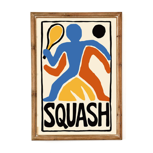 Squash Sport Wall Art Gym Office