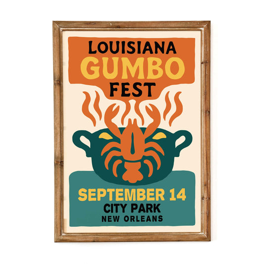 Louisiana Gumbo Fest Poster Print