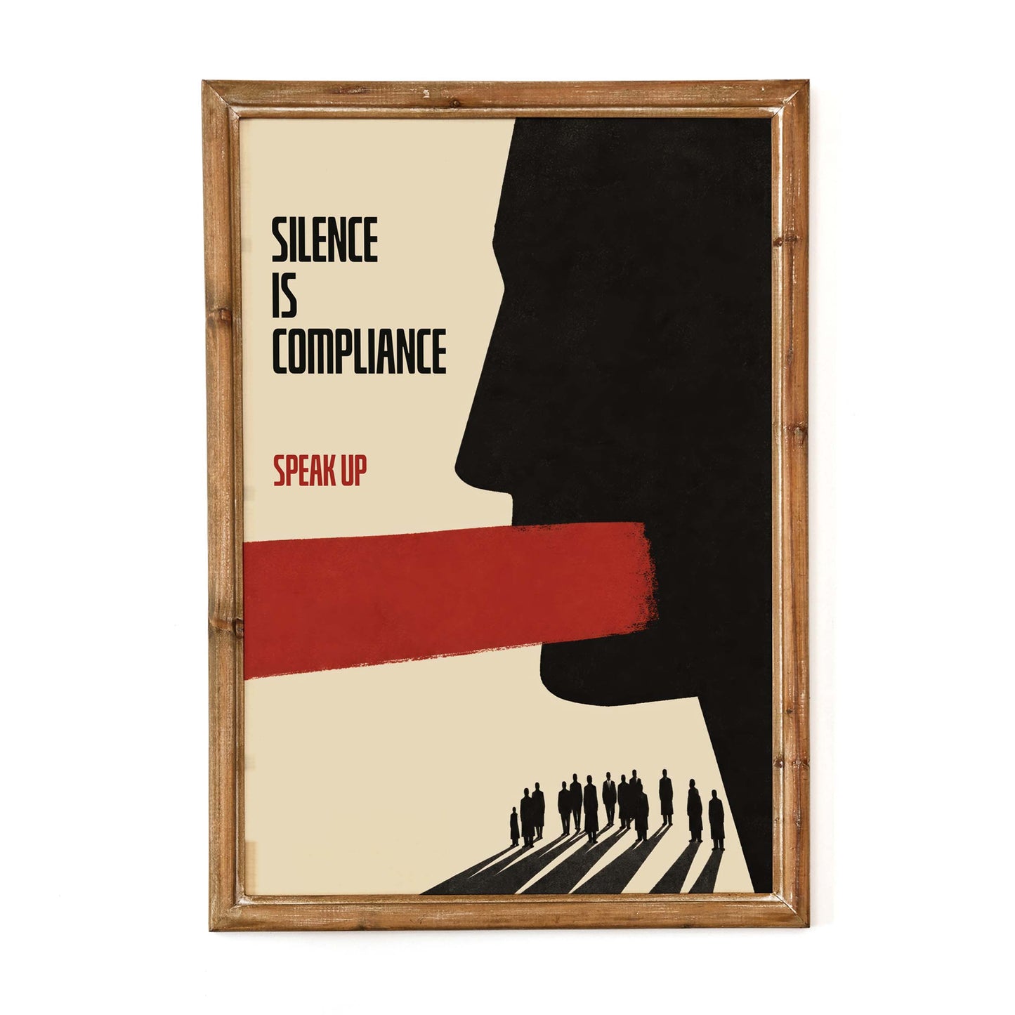 Silence Compliance Speak Up Poster