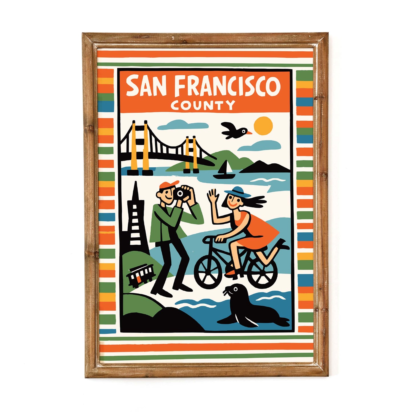 San Francisco County Travel Poster