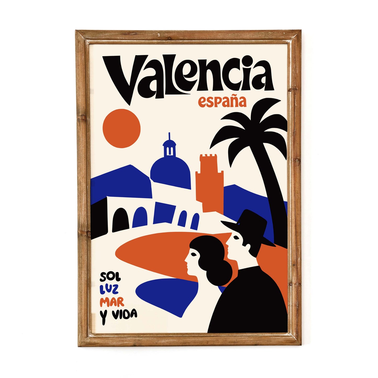 Valencia Spain Travel Poster Print