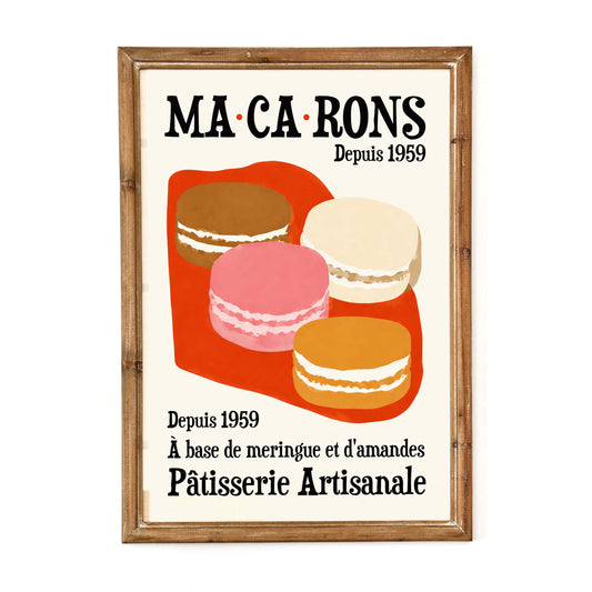 French Macarons Poster Print