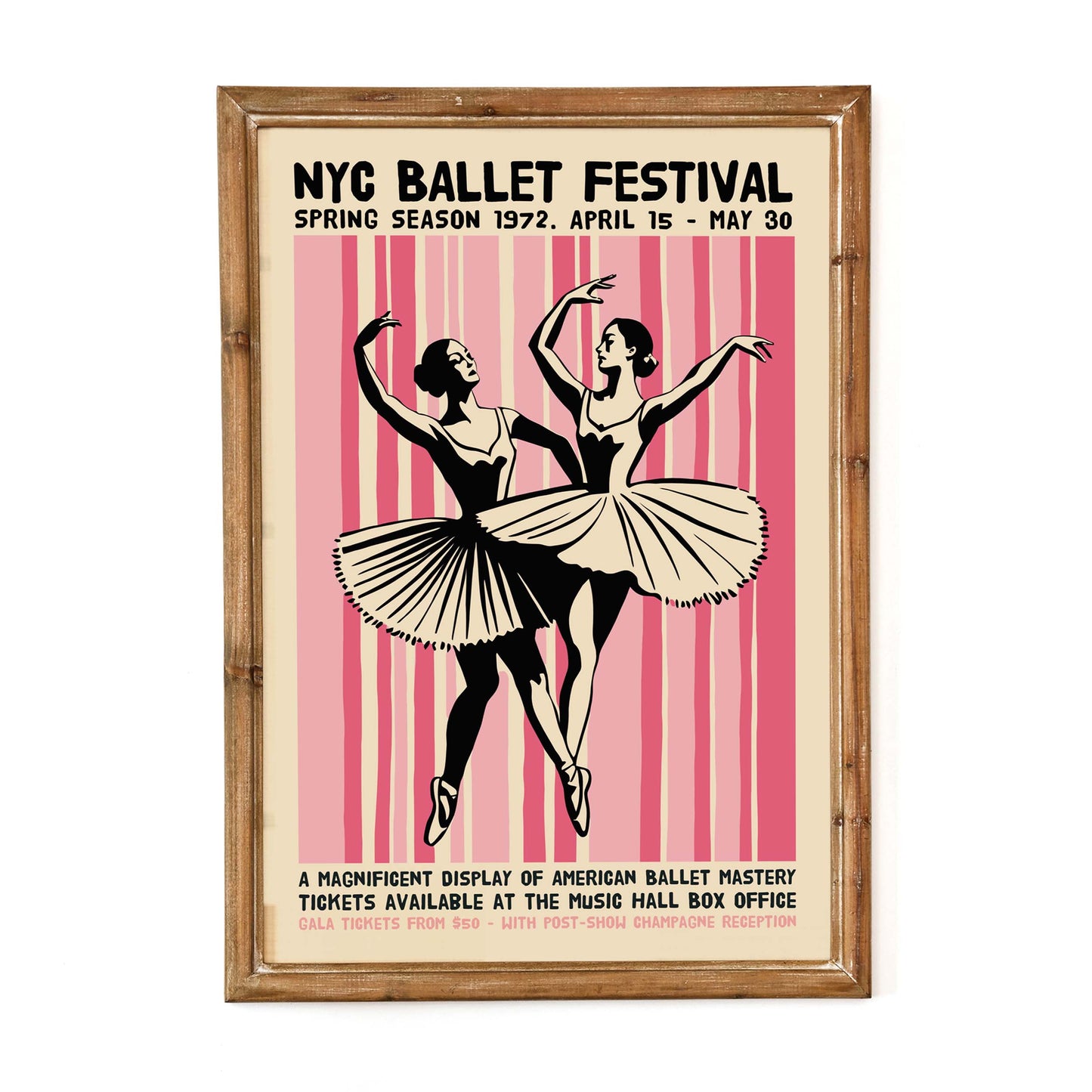 NYC Ballet Festival Poster Print