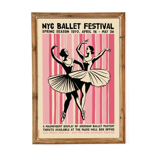 NYC Ballet Festival Poster Print