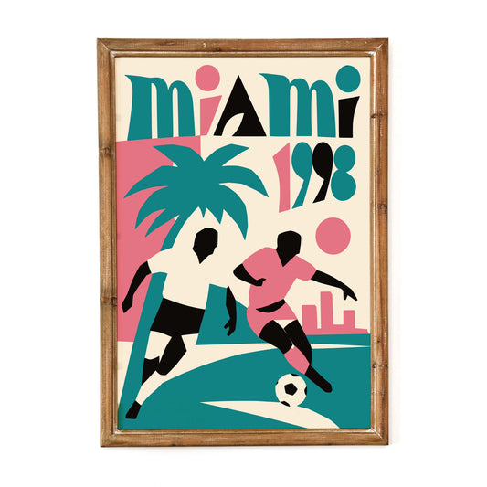 Miami Soccer Wall Art