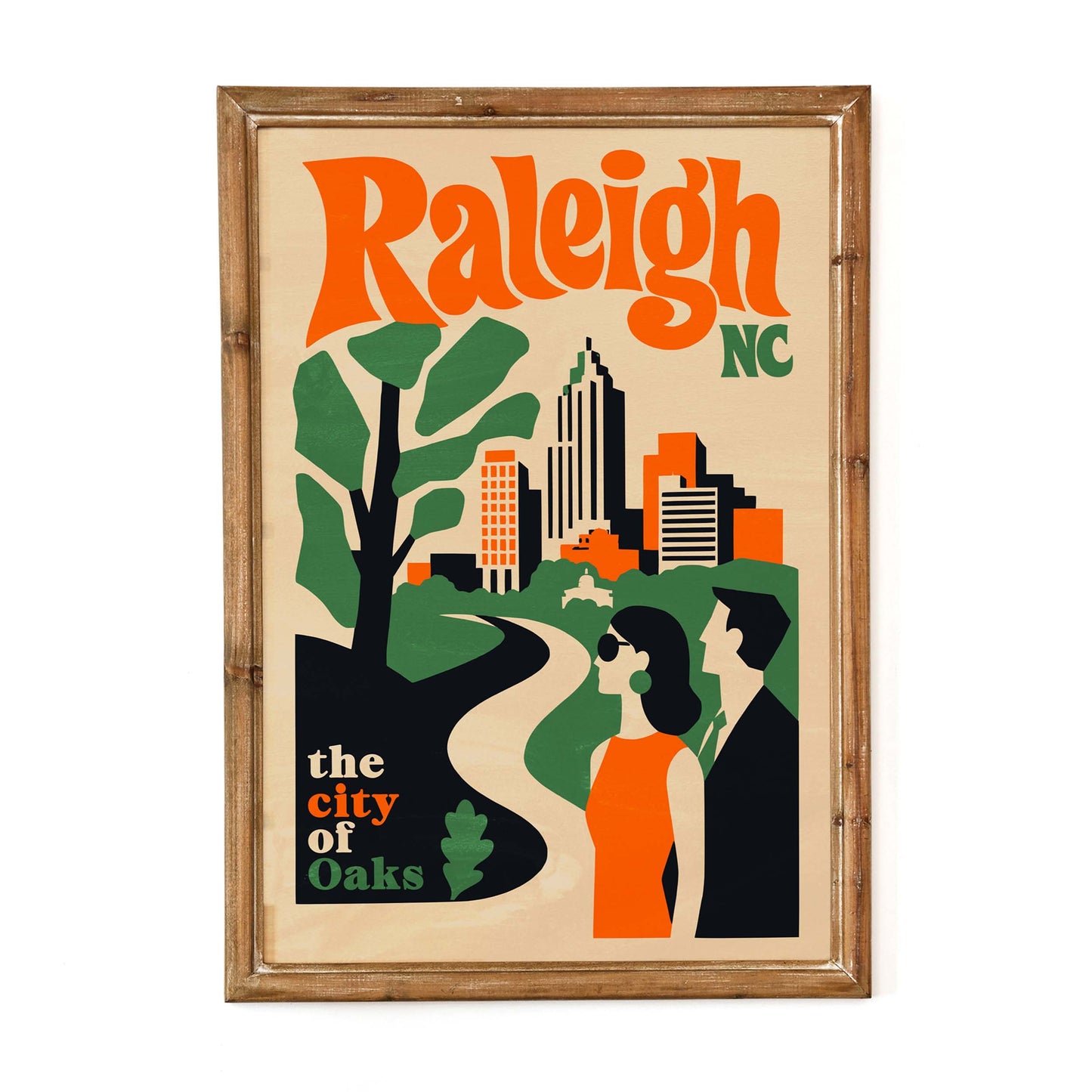 Raleigh, NC Travel Poster