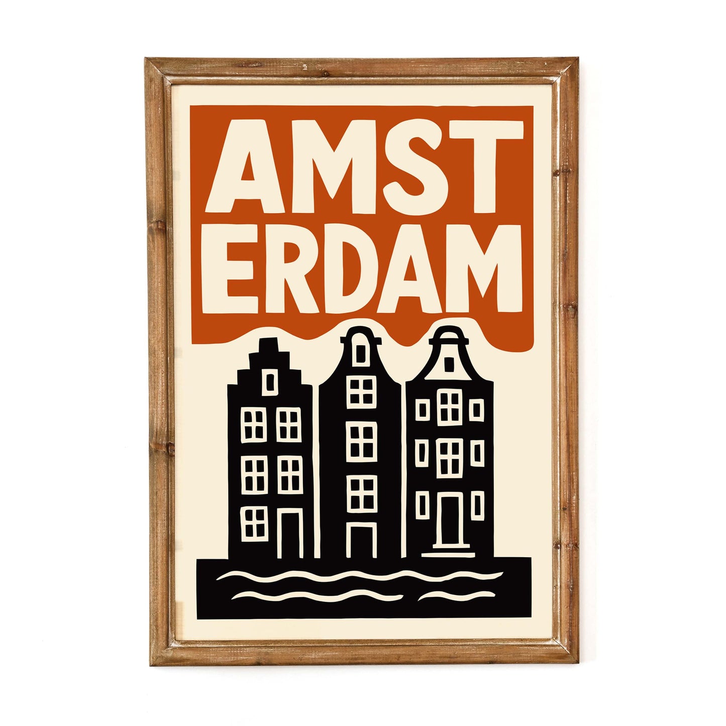 Amsterdam Travel Poster Print