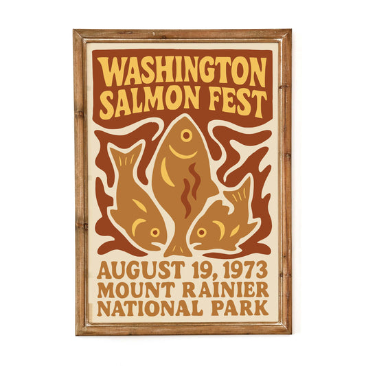 Washington Salmon Fest Poster Print