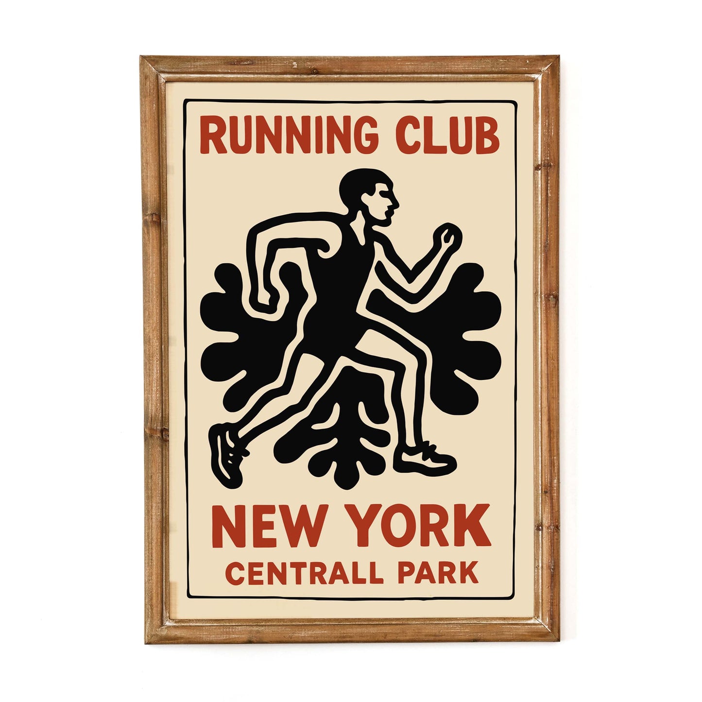 Retro New York Running Club Poster