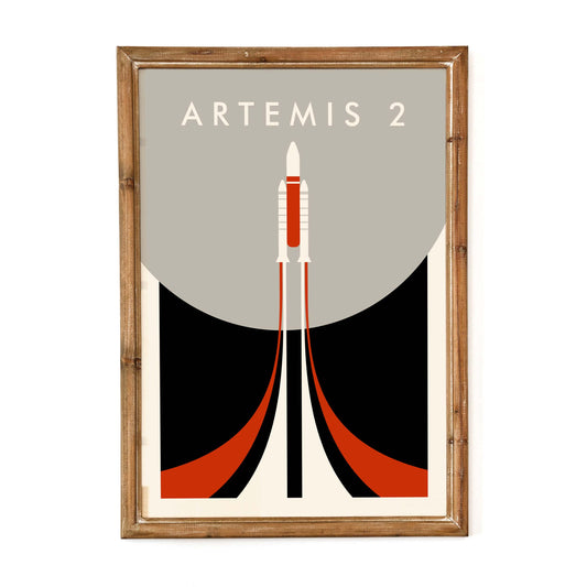 Artemis 2 Rocket Poster Print