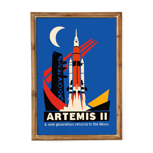 Artemis II NASA Moon Mission Launch Poster