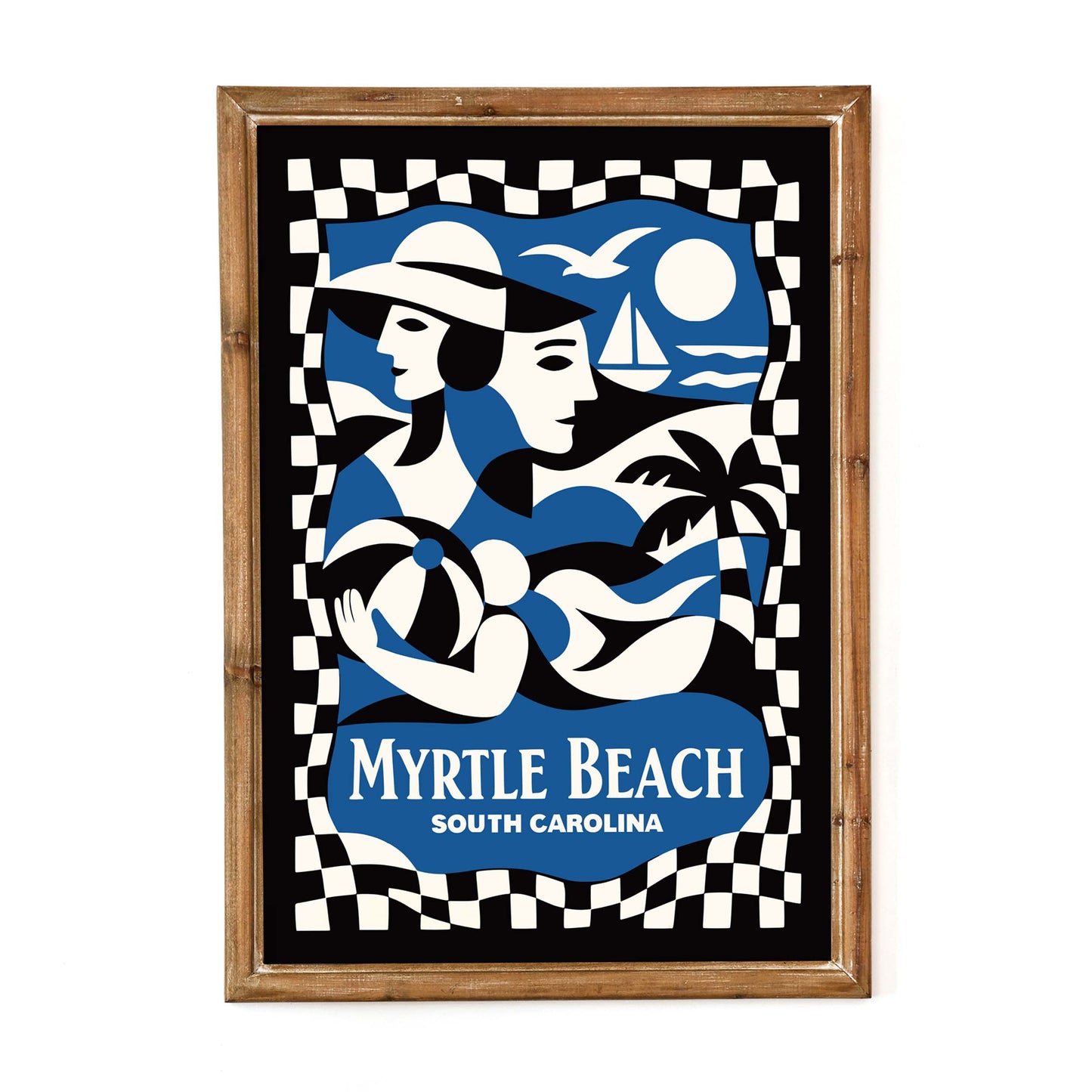 Myrtle Beach South Carolina Travel Poster