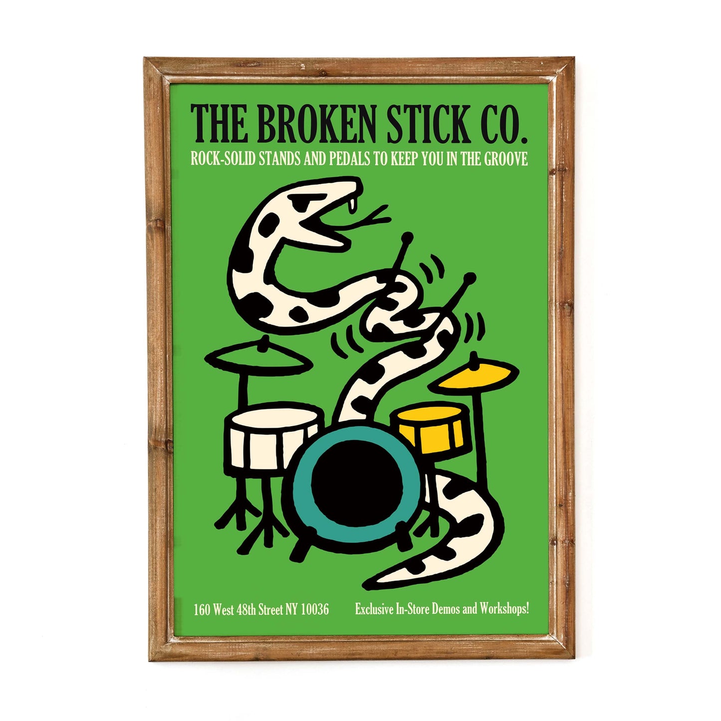 The Broken Stick Drum Store Poster