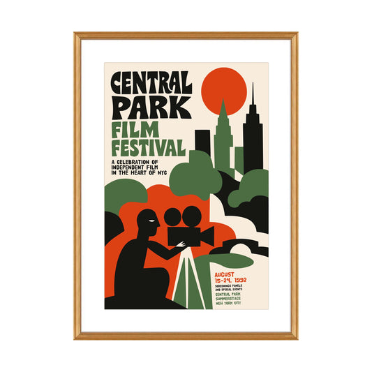 Central Park Film Festival Poster Print