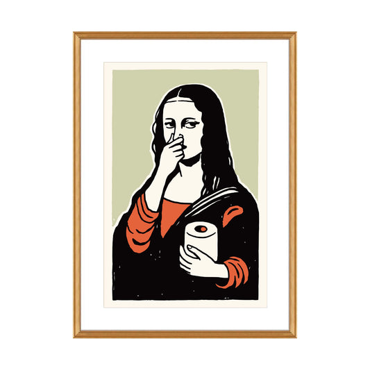 Mona Lisa Toilet Paper Poster