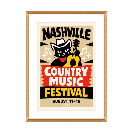 Nashville Vintage Country Festival Poster