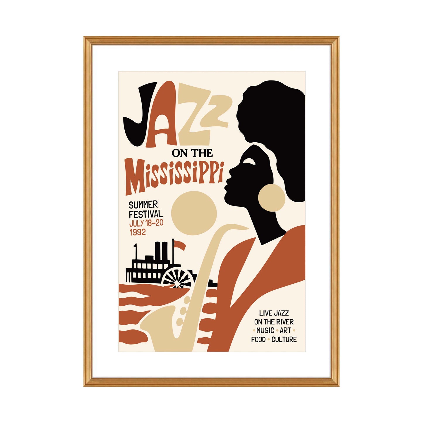 Mississippi Jazz Festival Poster Print