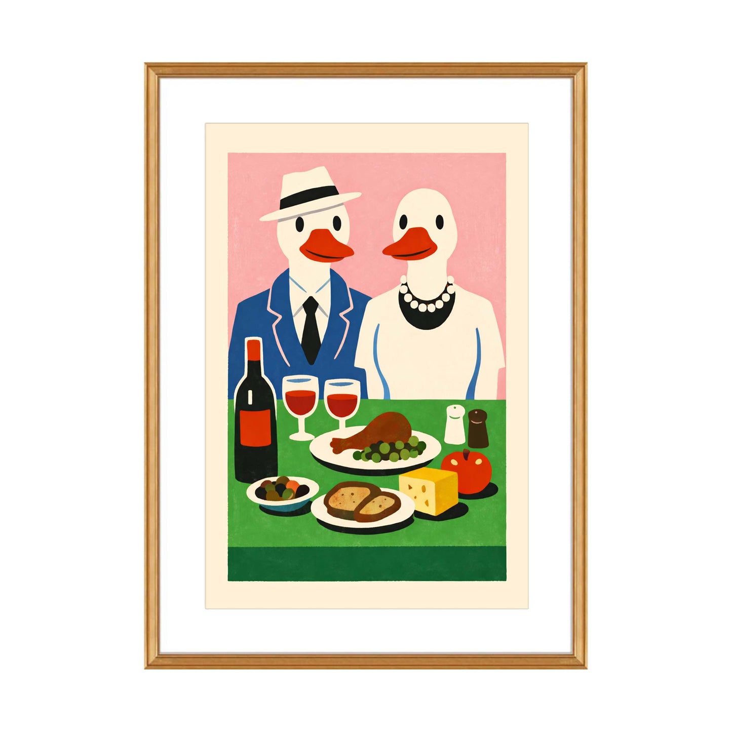 Duck Dinner Poster Print