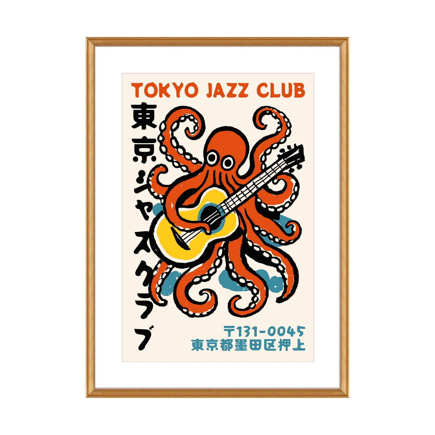 Tokyo Jazz Club Octopus Poster