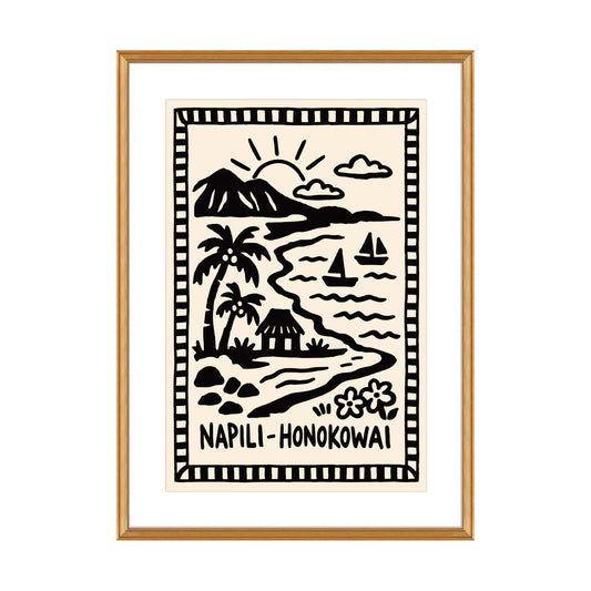 Napili Honokowai Hawaii Poster Print