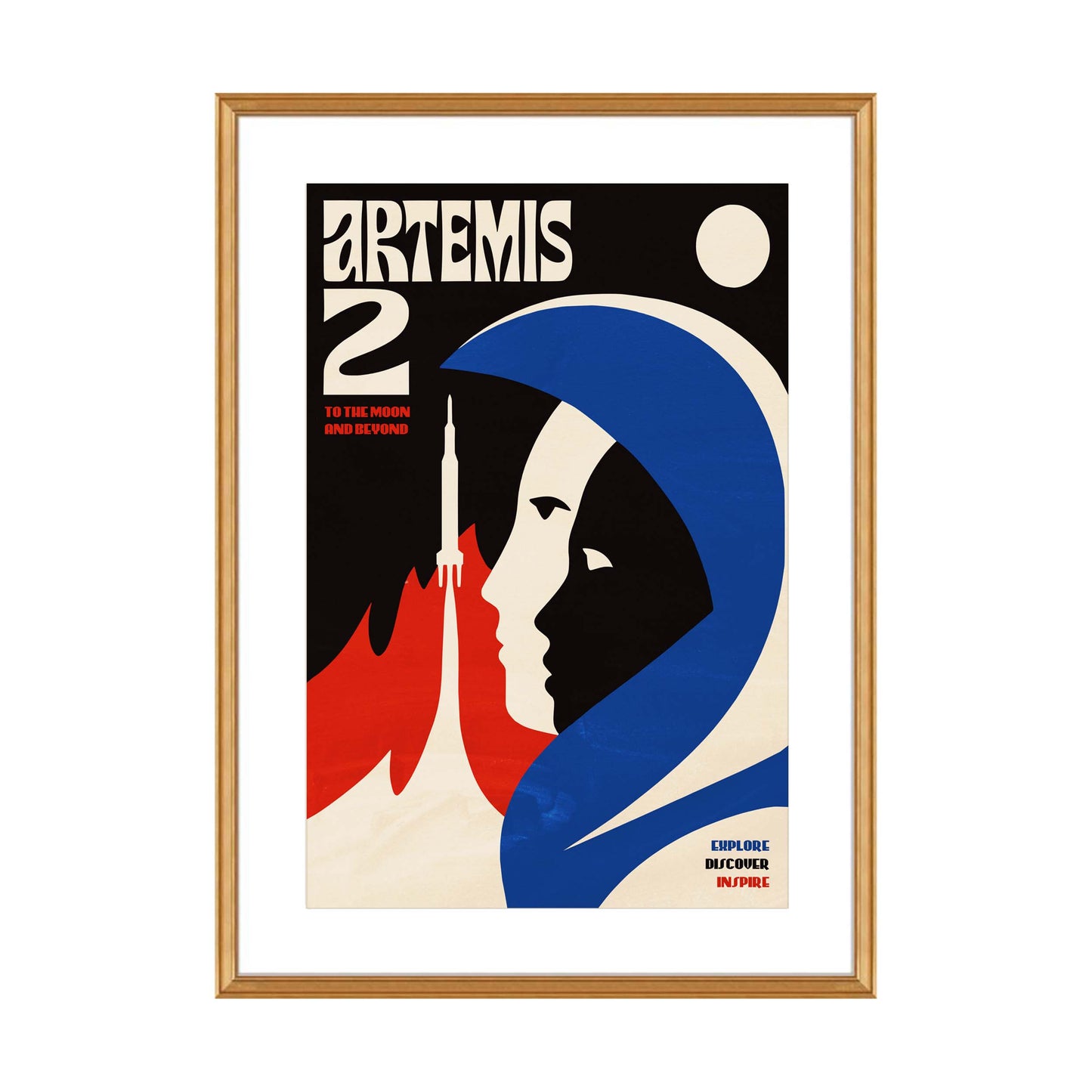 Artemis 2 Space Exploration Poster