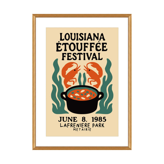Louisiana Etouffee Festival Poster