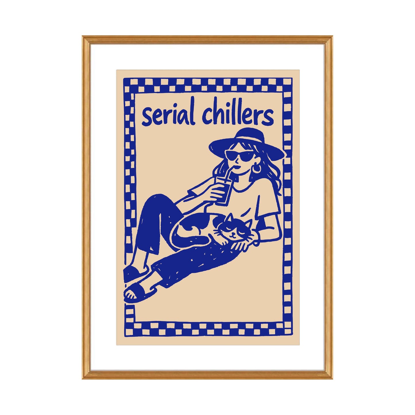 Serial Chillers Relaxing Poster Print