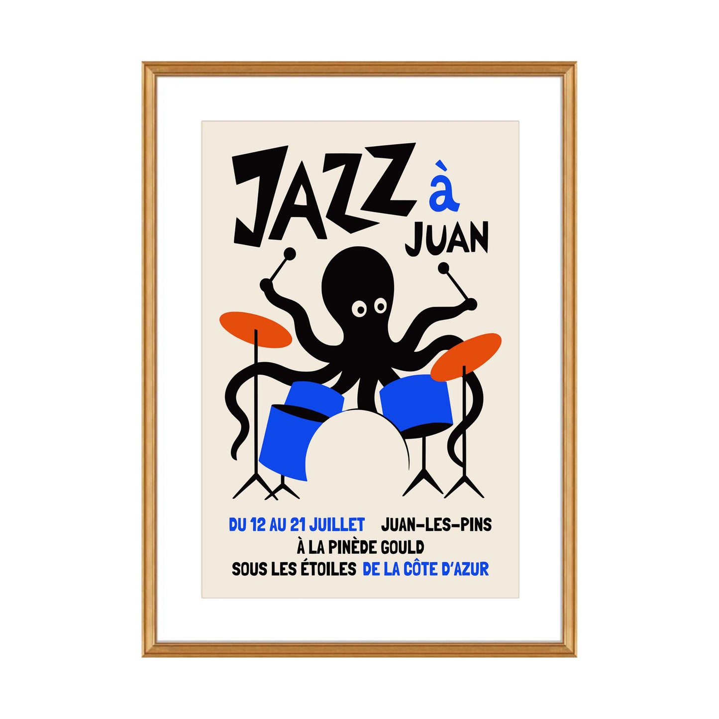 French Jazz Festival Art Print