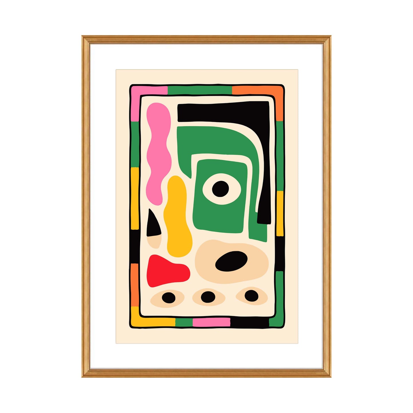 Colorful Abstract Shapes Poster Print