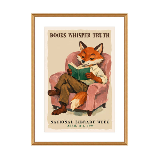 Books Whisper Truth Poster Print