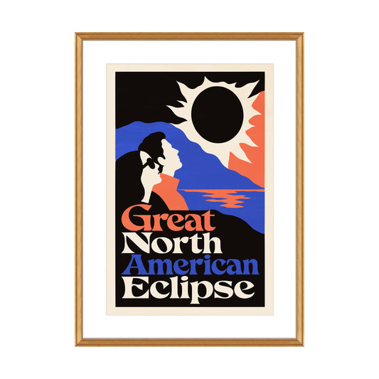Great North American Eclipse Living Room Print