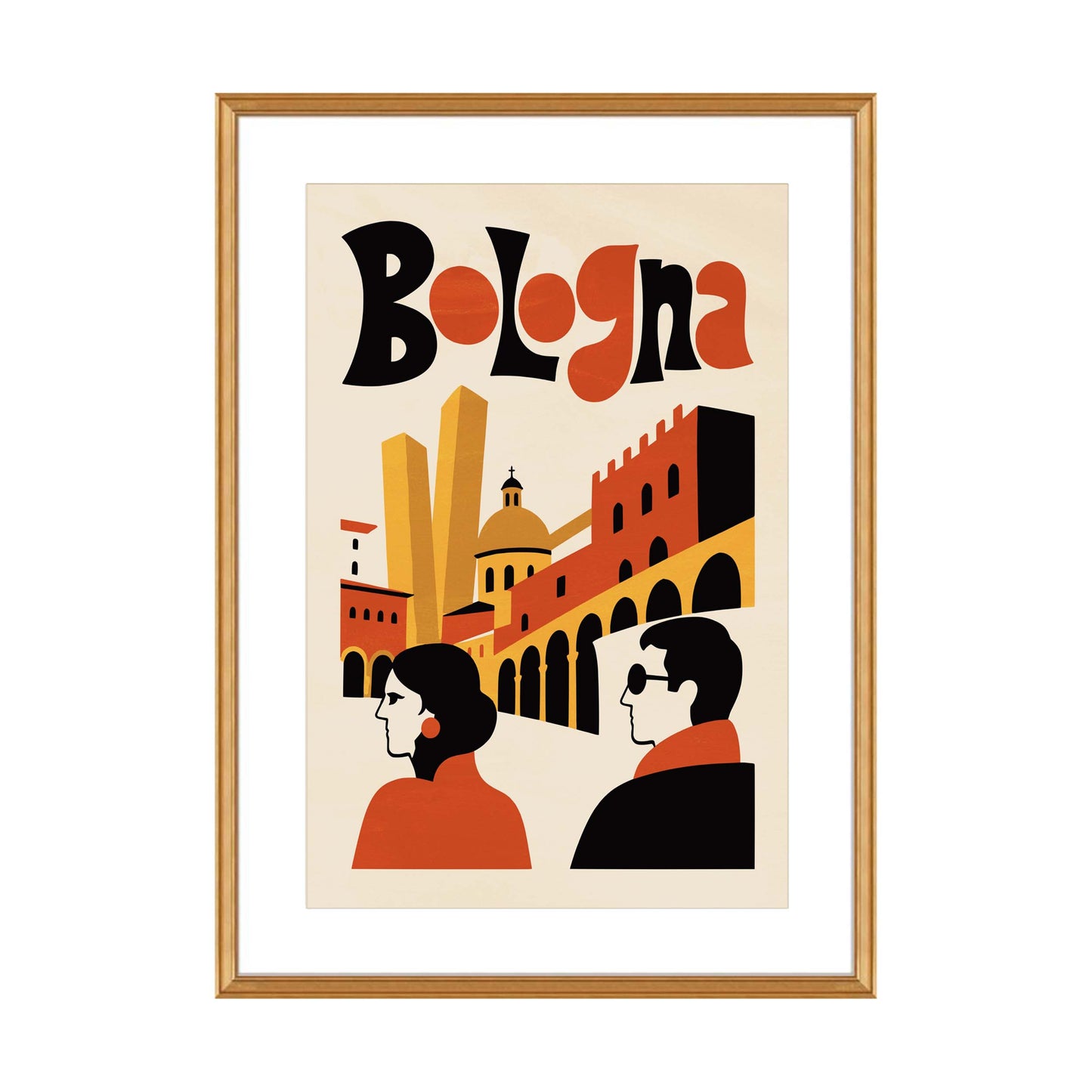 Bolonia Włochy Plakat podróżny