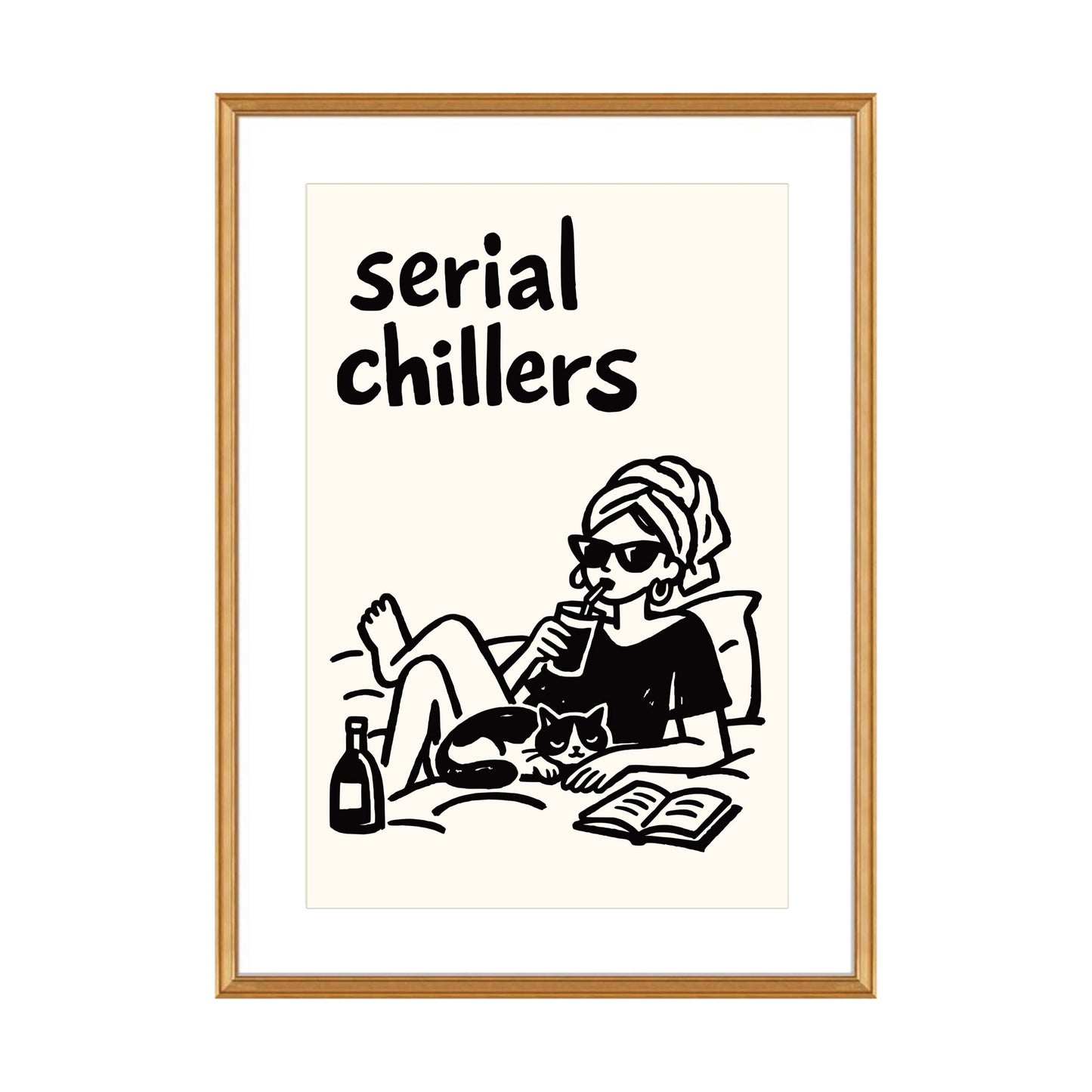 Serial Chillers Relaxation Poster Print