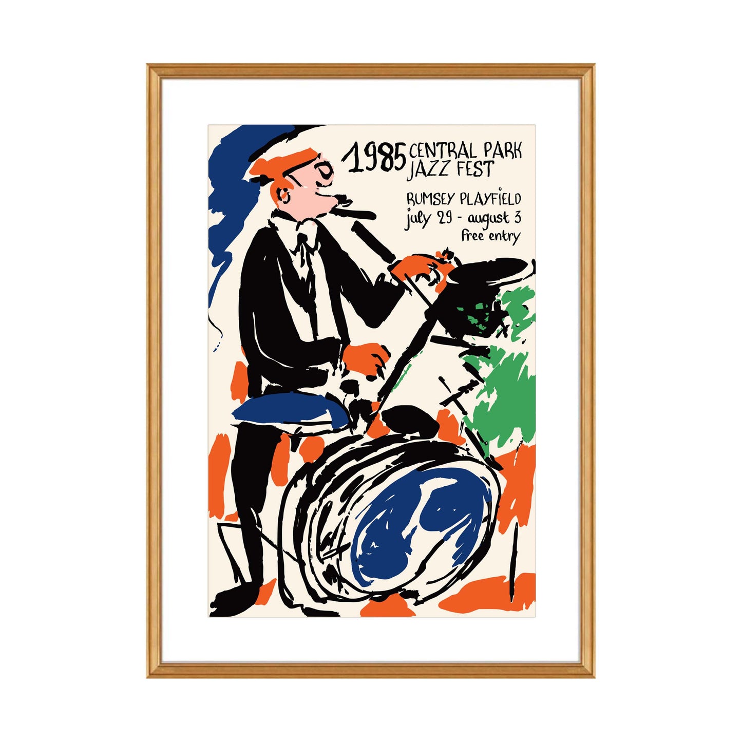 Central Park Jazz 1985 Poster