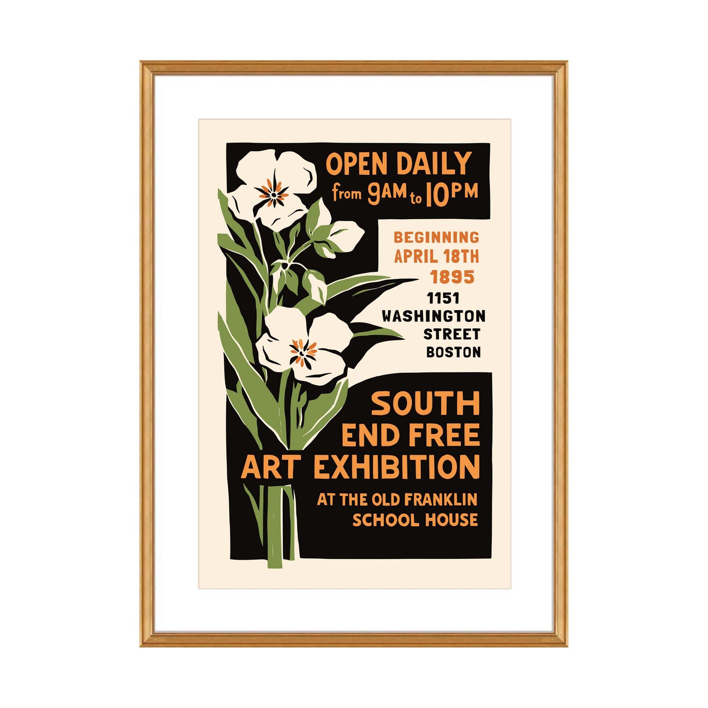 Retro Art Exhibition Poster