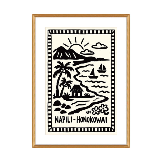 Napili Honokowai Hawaii Poster Print