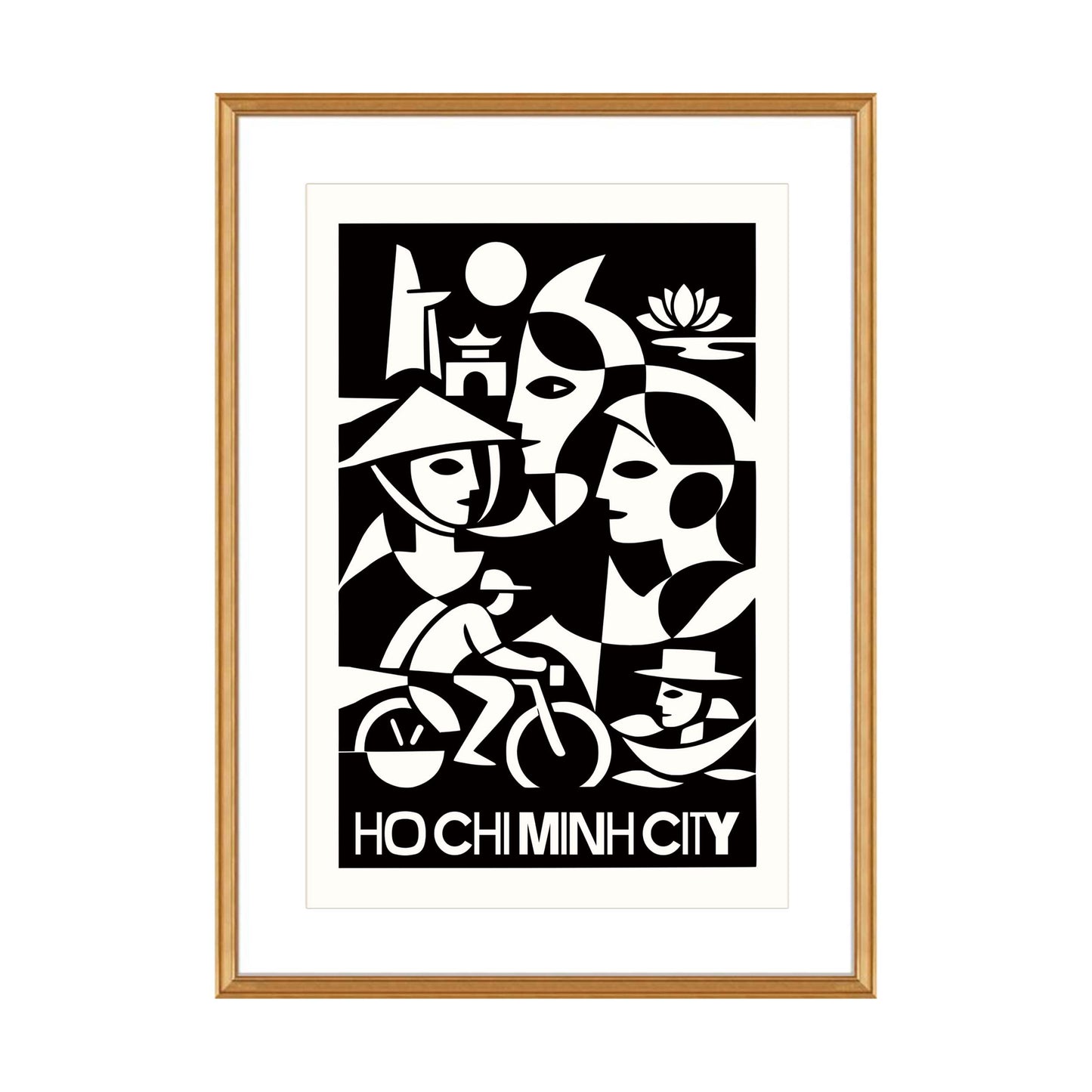 Ho Chi Minh City Travel Poster Vietnam Print