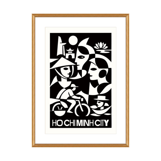 Ho Chi Minh City Travel Poster Vietnam Print