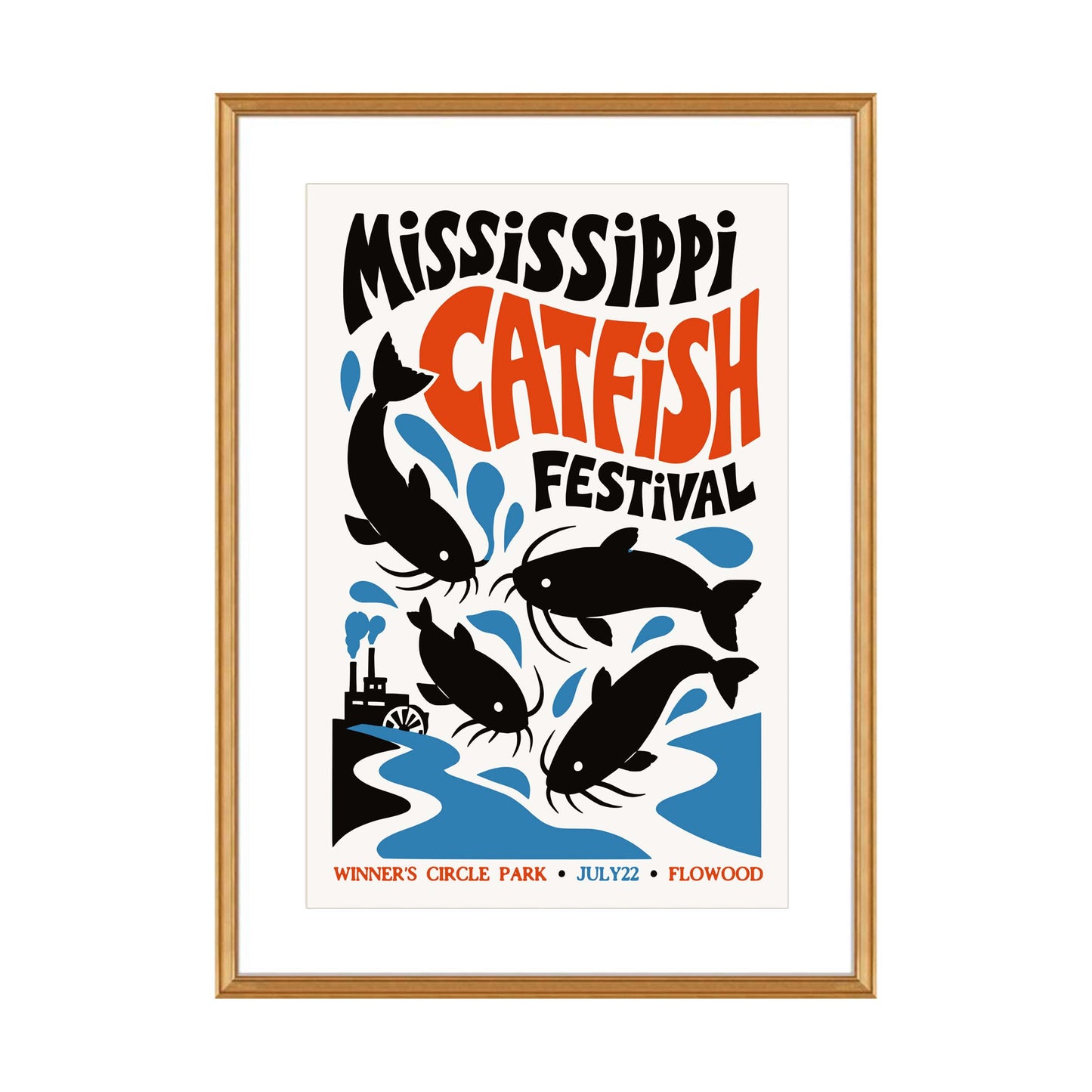 Mississippi Catfish Festival Poster Print