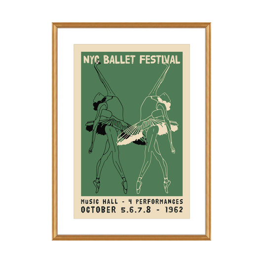 NYC Ballet Festival Vintage Poster