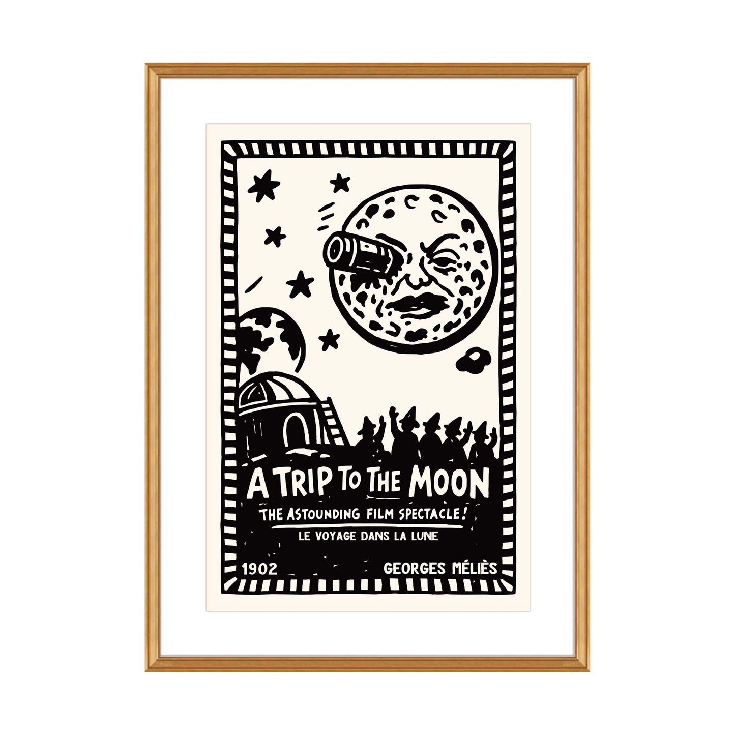 Trip to the Moon Silent Film Poster