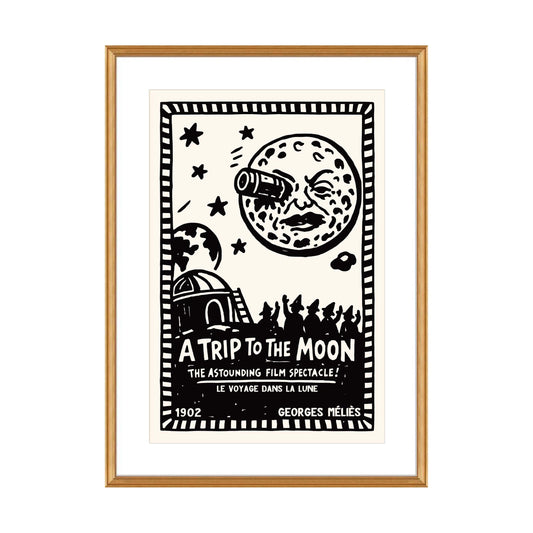Trip to the Moon Silent Film Poster