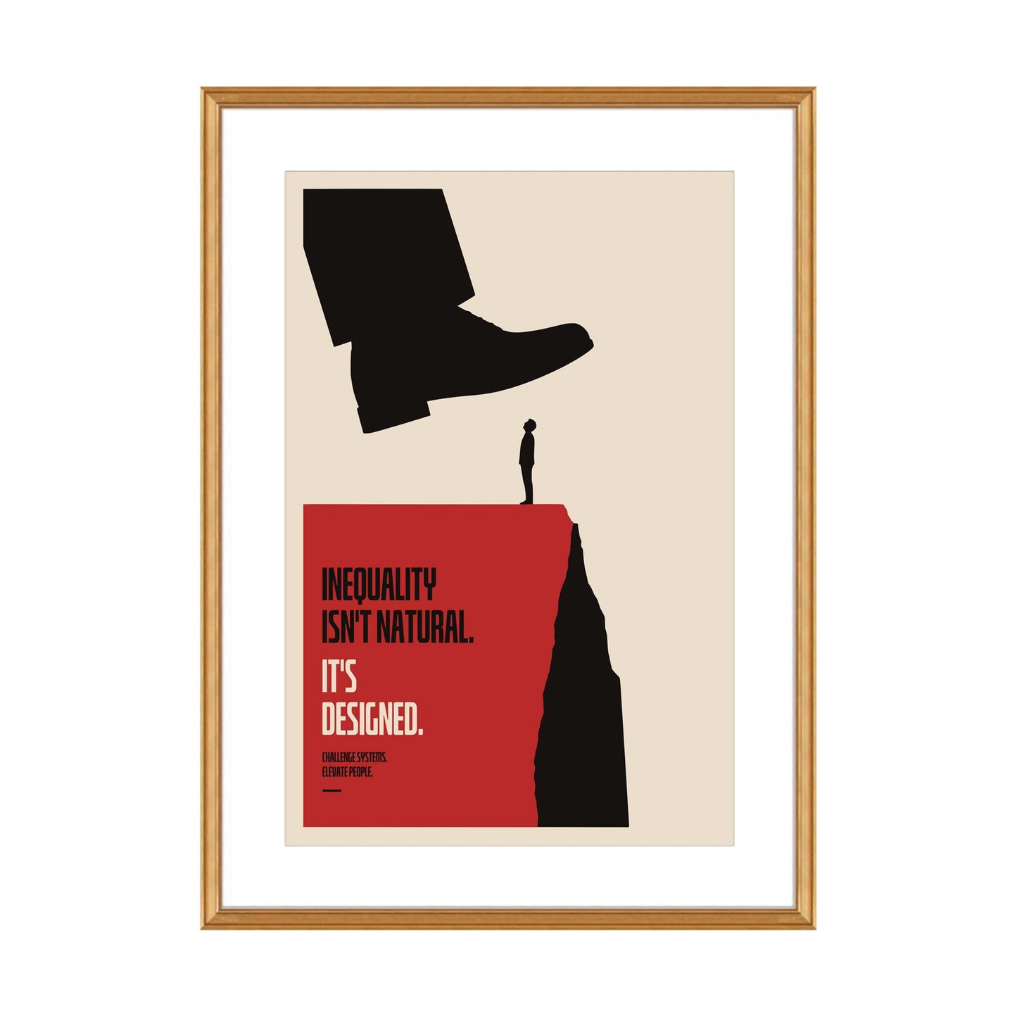 Inequality Awareness Poster Print