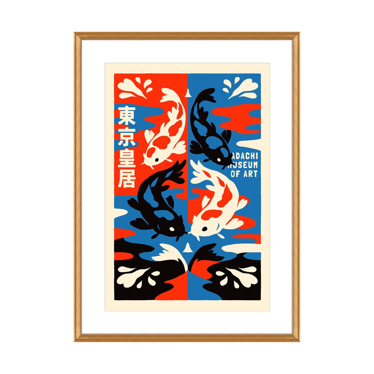 Tokyo Koi Pond Poster Wall Art