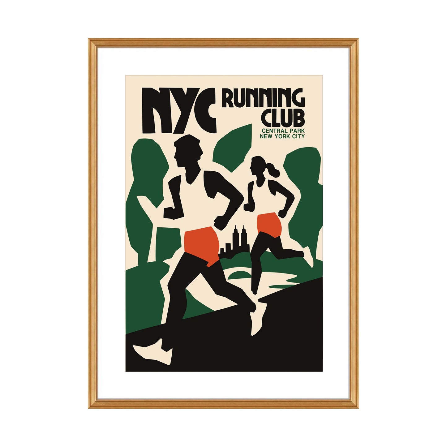 NYC Running Club Gym Poster