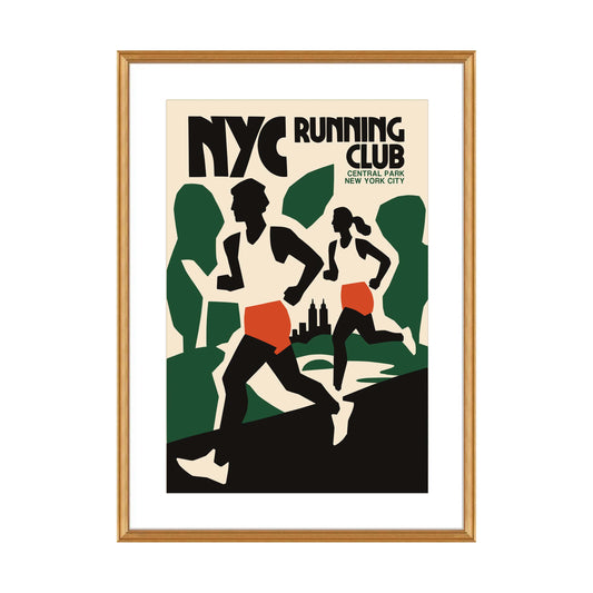 NYC Running Club Gym Poster
