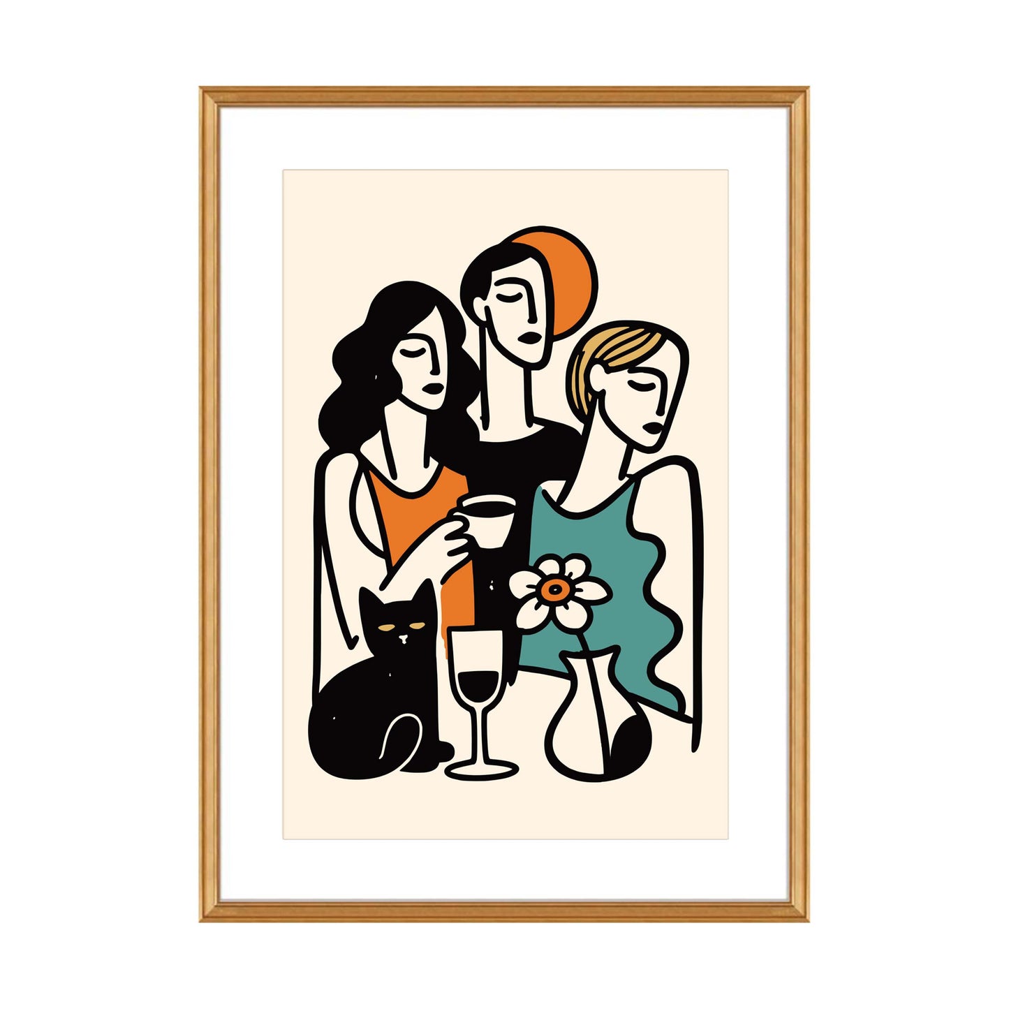 Chic Girls Night Wall Art
